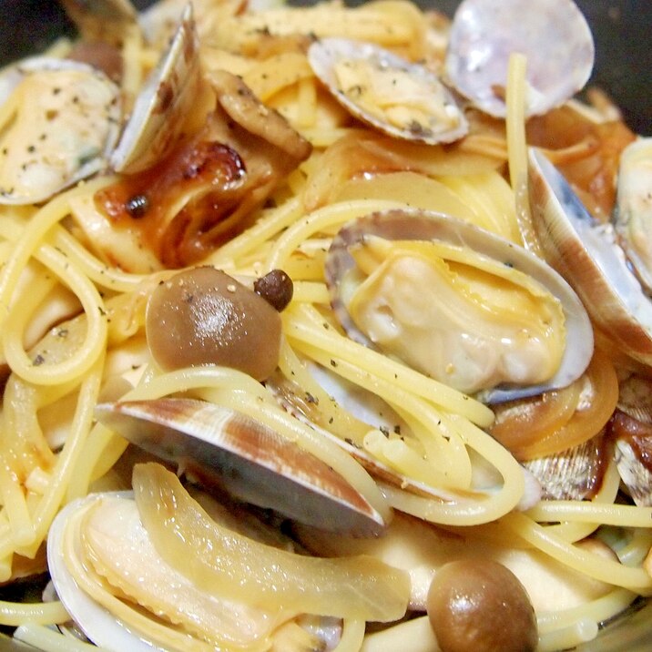 あさりとしめじの和風パスタ